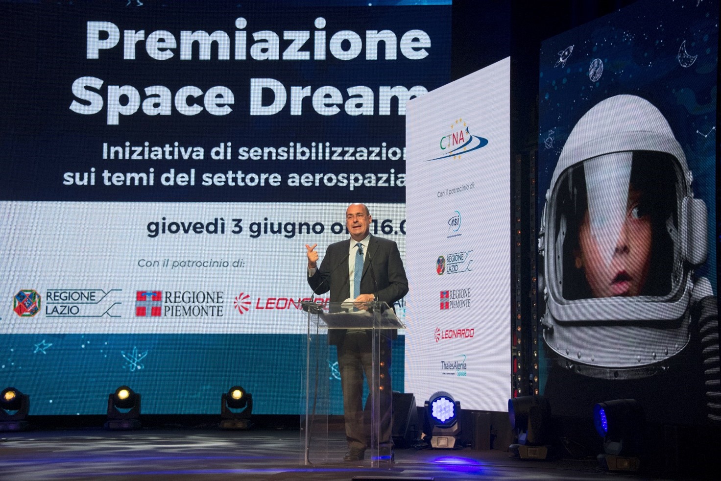 Space Dream: L’intervento del Presidente della Regione Lazio Nicola Zingaretti alla Premiazione