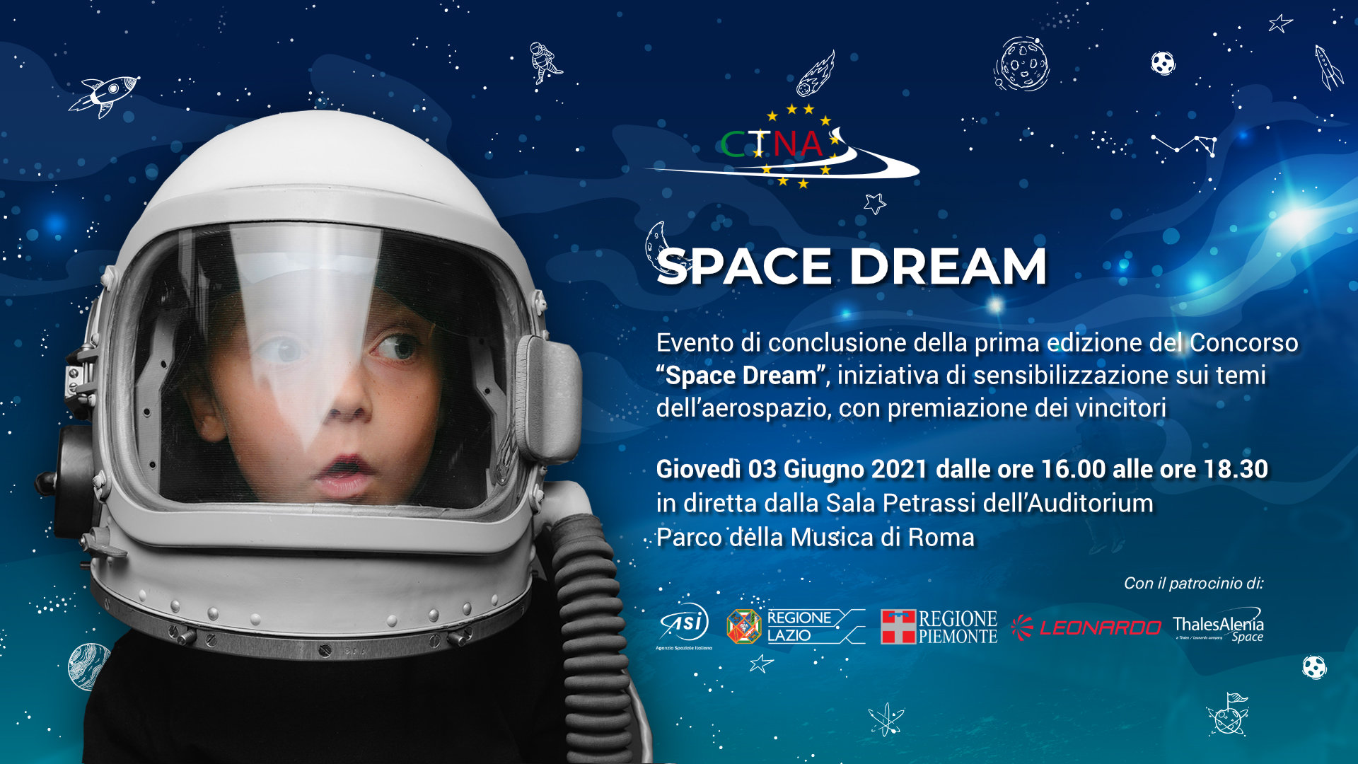 Evento di conclusione della prima edizione del Concorso Space Dream