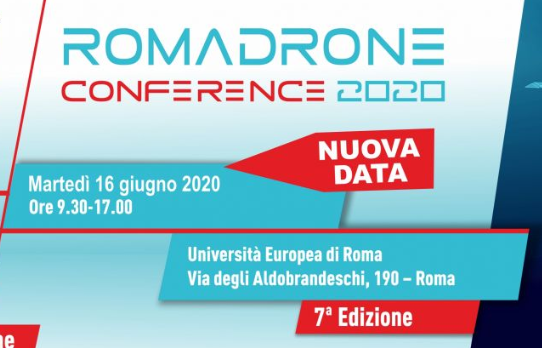Coronavirus, “Roma Drone Conference 2020” rinviata al 16 giugno