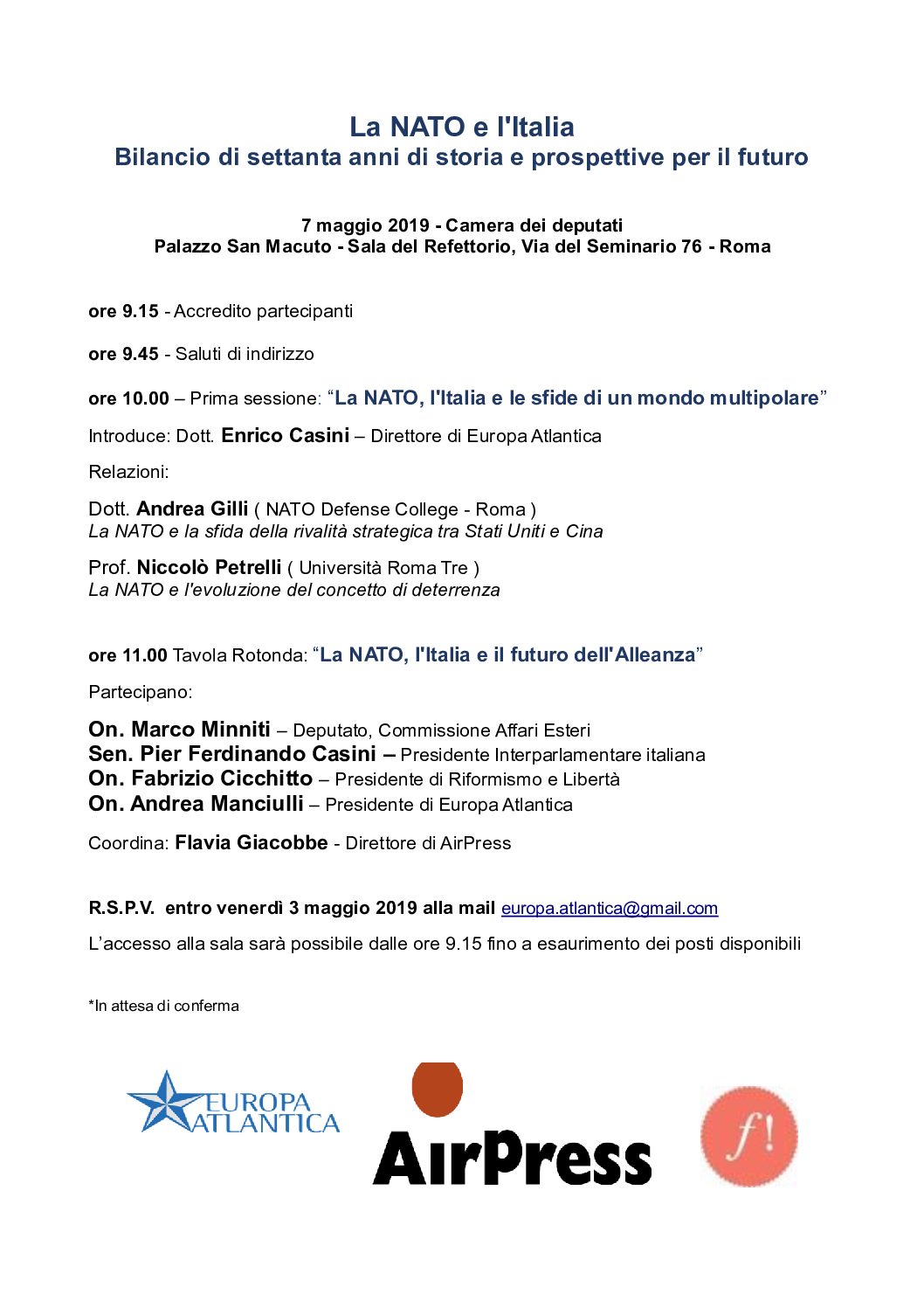 La NATO e l’Italia Bilancio di settanta anni di storia e prospettive per il futuro
